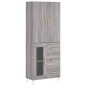 Highboard Grau Sonoma 69,5x34x180 cm Holzwerkstoff Highboard Grau Sonoma 69,5x34x180 cm Holzwerkstoff