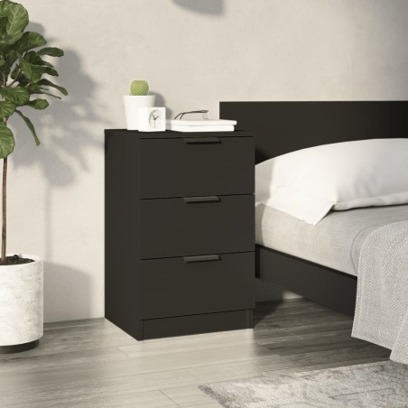 vidaXL Nachttisch Schwarz 40x36x65 cm