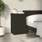 vidaXL Nachttisch Schwarz 40x36x65 cm vidaXL Nachttisch Schwarz 40x36x65 cm