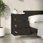 vidaXL Nachttisch Schwarz 40x36x65 cm vidaXL Nachttisch Schwarz 40x36x65 cm