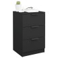 vidaXL Nachttisch Schwarz 40x36x65 cm vidaXL Nachttisch Schwarz 40x36x65 cm