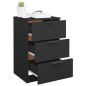 vidaXL Nachttisch Schwarz 40x36x65 cm vidaXL Nachttisch Schwarz 40x36x65 cm