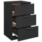 vidaXL Nachttisch Schwarz 40x36x65 cm vidaXL Nachttisch Schwarz 40x36x65 cm
