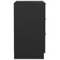 vidaXL Nachttisch Schwarz 40x36x65 cm vidaXL Nachttisch Schwarz 40x36x65 cm