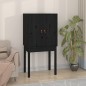 vidaXL Highboard Schwarz 60x40x120 cm Massivholz Kiefer vidaXL Highboard Schwarz 60x40x120 cm Massivholz Kiefer
