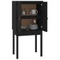 vidaXL Highboard Schwarz 60x40x120 cm Massivholz Kiefer vidaXL Highboard Schwarz 60x40x120 cm Massivholz Kiefer
