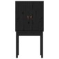 vidaXL Highboard Schwarz 60x40x120 cm Massivholz Kiefer vidaXL Highboard Schwarz 60x40x120 cm Massivholz Kiefer