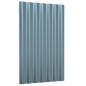 vidaXL Dachpaneele 36 Stk. Pulverbeschichteter Stahl Grau 60x36 cm vidaXL Dachpaneele 36 Stk. Pulverbeschichteter Stahl Grau 60x36 cm