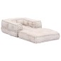 1-Sitzer Modularer Pouf Beige Stoff 1-Sitzer Modularer Pouf Beige Stoff