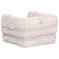 1-Sitzer Modularer Pouf Beige Stoff 1-Sitzer Modularer Pouf Beige Stoff