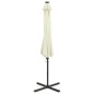 vidaXL Ampelschirm mit Mast und LED-Leuchten Sandfarben 300 cm vidaXL Ampelschirm mit Mast und LED-Leuchten Sandfarben 300 cm