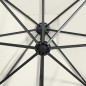 vidaXL Ampelschirm mit Mast und LED-Leuchten Sandfarben 300 cm vidaXL Ampelschirm mit Mast und LED-Leuchten Sandfarben 300 cm