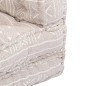 1-Sitzer Modularer Pouf Beige Stoff 1-Sitzer Modularer Pouf Beige Stoff