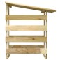 vidaXL Pergola mit Dach 100x90x100 cm Imprägniertes Kiefernholz vidaXL Pergola mit Dach 100x90x100 cm Imprägniertes Kiefernholz