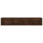 vidaXL CD-Wandregal Braun Eichen-Optik 100x18x18 cm Holzwerkstoff vidaXL CD-Wandregal Braun Eichen-Optik 100x18x18 cm Holzwerkstoff