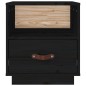 vidaXL Nachttisch Schwarz 40x34x45 cm Massivholz Kiefer vidaXL Nachttisch Schwarz 40x34x45 cm Massivholz Kiefer