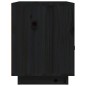 vidaXL Nachttisch Schwarz 40x34x45 cm Massivholz Kiefer vidaXL Nachttisch Schwarz 40x34x45 cm Massivholz Kiefer