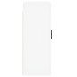 vidaXL Wandschrank Weiß 69,5x34x90 cm Holzwerkstoff vidaXL Wandschrank Weiß 69,5x34x90 cm Holzwerkstoff