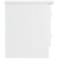 vidaXL Nachttisch ALTA Weiß 43x35x40,5 cm Massivholz Kiefer vidaXL Nachttisch ALTA Weiß 43x35x40,5 cm Massivholz Kiefer