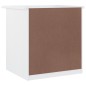 vidaXL Nachttisch ALTA Weiß 43x35x40,5 cm Massivholz Kiefer vidaXL Nachttisch ALTA Weiß 43x35x40,5 cm Massivholz Kiefer