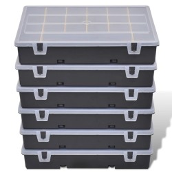vidaXL Sortimentsboxen 6 Stk.  