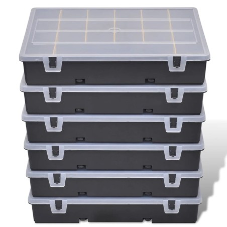 vidaXL Sortimentsboxen 6 Stk.  