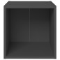 vidaXL TV-Schränke 4 Stk. Grau 37x35x37 cm Holzwerkstoff vidaXL TV-Schränke 4 Stk. Grau 37x35x37 cm Holzwerkstoff