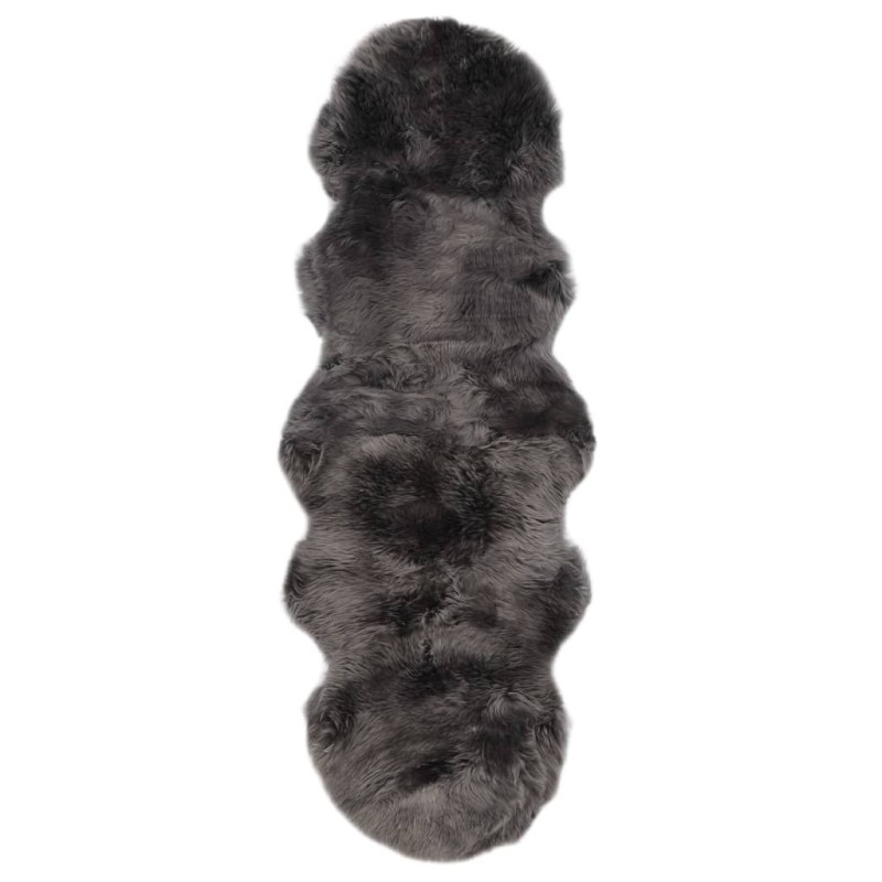 vidaXL Schaffell-Teppich 60 × 180 cm Hellgrau vidaXL Schaffell-Teppich 60 × 180 cm Hellgrau