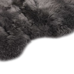 vidaXL Schaffell-Teppich 60 × 180 cm Hellgrau
