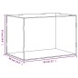 vidaXL Vitrine Transparent 56x36x37 cm Acryl vidaXL Vitrine Transparent 56x36x37 cm Acryl