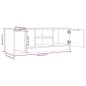 vidaXL TV-Schrank Sonoma-Eiche 102x35x36,5 cm Holzwerkstoff vidaXL TV-Schrank Sonoma-Eiche 102x35x36,5 cm Holzwerkstoff