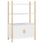 vidaXL Highboard Weiß 80x40x121 cm Holzwerkstoff vidaXL Highboard Weiß 80x40x121 cm Holzwerkstoff