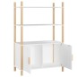 vidaXL Highboard Weiß 80x40x121 cm Holzwerkstoff vidaXL Highboard Weiß 80x40x121 cm Holzwerkstoff