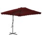 vidaXL Sonnenschirm mit Stahlmast Bordeauxrot 250x250x230 cm vidaXL Sonnenschirm mit Stahlmast Bordeauxrot 250x250x230 cm