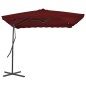 vidaXL Sonnenschirm mit Stahlmast Bordeauxrot 250x250x230 cm vidaXL Sonnenschirm mit Stahlmast Bordeauxrot 250x250x230 cm