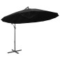 vidaXL Ampelschirm Schwarz 3 m Aluminium-Mast vidaXL Ampelschirm Schwarz 3 m Aluminium-Mast