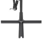 vidaXL Ampelschirm Schwarz 3 m Aluminium-Mast vidaXL Ampelschirm Schwarz 3 m Aluminium-Mast