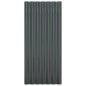 vidaXL Dachpaneele 36 Stk. Pulverbeschichteter Stahl Anthrazit 80x36cm vidaXL Dachpaneele 36 Stk. Pulverbeschichteter Stahl Anthrazit 80x36cm