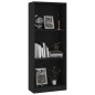 vidaXL Bücherregal 3 Fächer Schwarz 40x24x108 cm Holzwerkstoff vidaXL Bücherregal 3 Fächer Schwarz 40x24x108 cm Holzwerkstoff