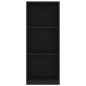 vidaXL Bücherregal 3 Fächer Schwarz 40x24x108 cm Holzwerkstoff vidaXL Bücherregal 3 Fächer Schwarz 40x24x108 cm Holzwerkstoff