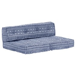 Pouf Indigo Stoff
