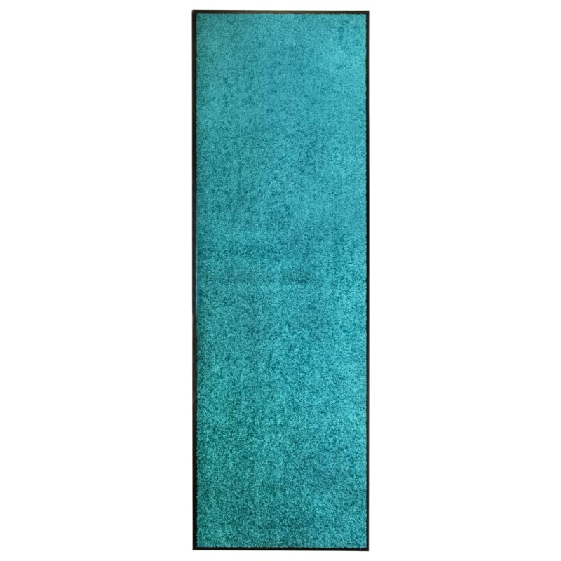 vidaXL Fußmatte Waschbar Cyan 60x180 cm vidaXL Fußmatte Waschbar Cyan 60x180 cm