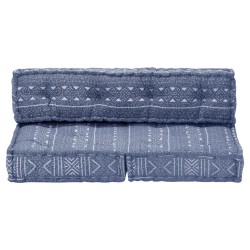 Pouf Indigo Stoff