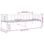 vidaXL Tagesbett 90x190 cm Massivholz Kiefer vidaXL Tagesbett 90x190 cm Massivholz Kiefer