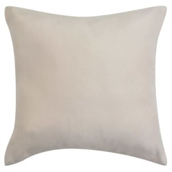 vidaXL Kissenbezüge 4 Stk. 50x50 cm Polyester Wildleder-Optik Beige