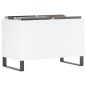 vidaXL Plattenschrank Weiß 74,5x38x48 cm Holzwerkstoff vidaXL Plattenschrank Weiß 74,5x38x48 cm Holzwerkstoff