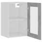 vidaXL Hängeglasschrank Betongrau 40x31x60 cm Holzwerkstoff vidaXL Hängeglasschrank Betongrau 40x31x60 cm Holzwerkstoff