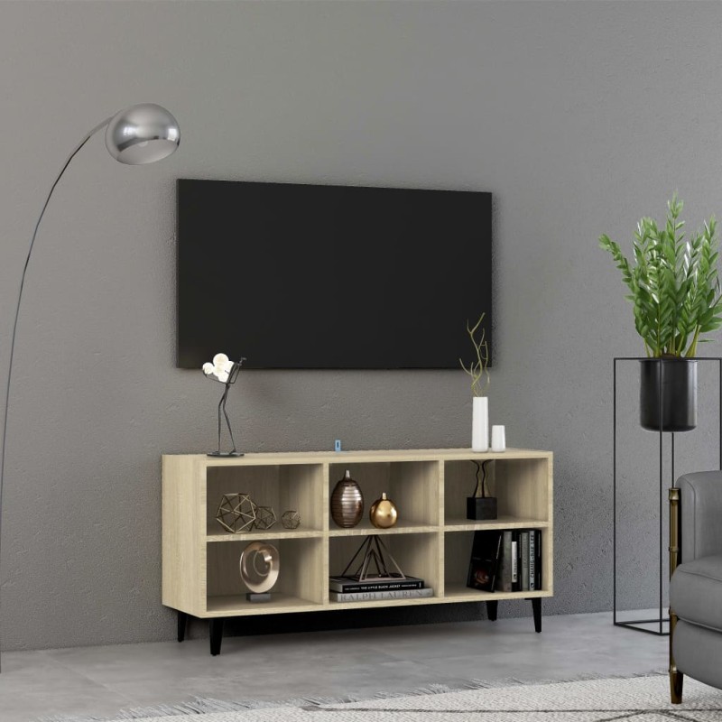 vidaXL TV-Schrank mit Metallbeinen Sonoma-Eiche 103,5x30x50 cm vidaXL TV-Schrank mit Metallbeinen Sonoma-Eiche 103,5x30x50 cm