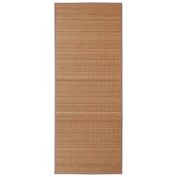 vidaXL Teppich Bambus 160x230 cm Braun
