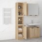 vidaXL Badschrank Sonoma-Eiche 32x34x188,5 cm Holzwerkstoff vidaXL Badschrank Sonoma-Eiche 32x34x188,5 cm Holzwerkstoff